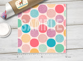 Pastel Dots Patterned Adhesive Vinyl 150